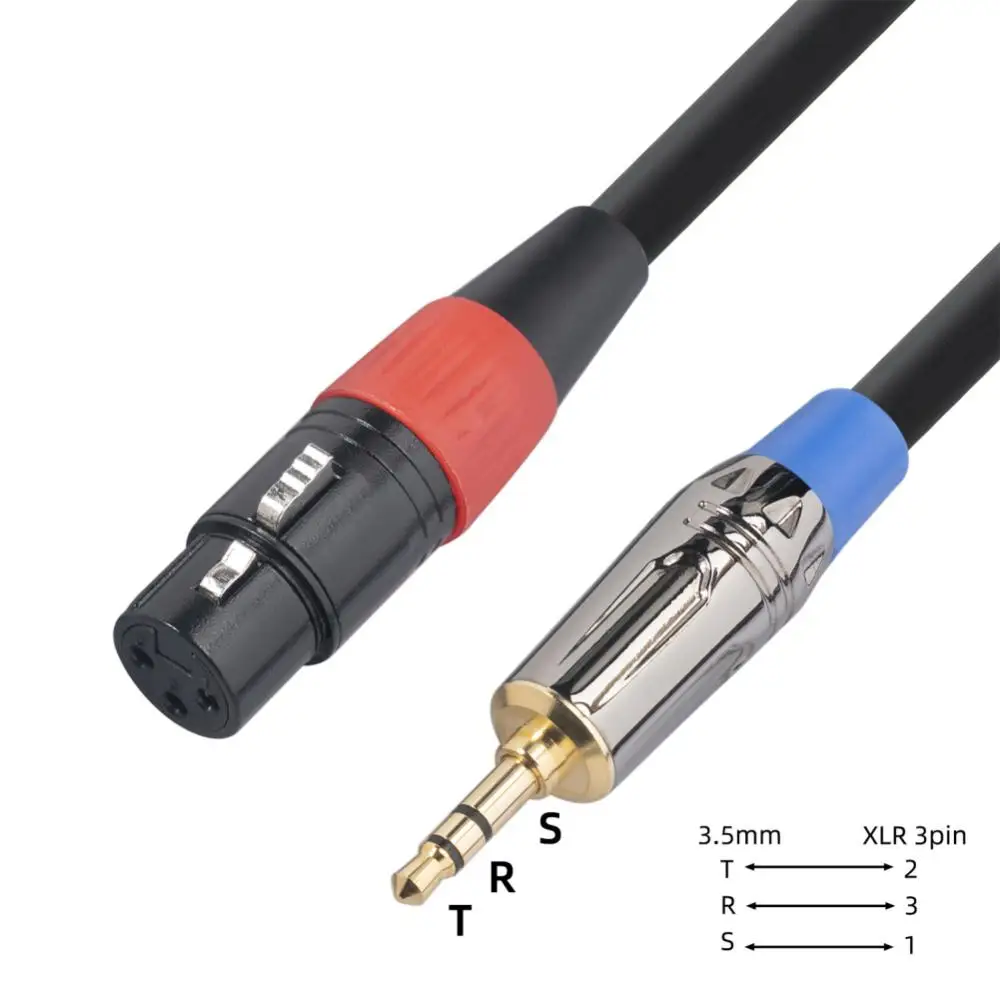 Câble Audio 5 Broches Mâle Vers Double XLR Femelle 3 Broches Adaptateur Son