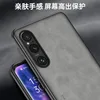 For Sony Xperia 1 V XQDQ62 Case PU Leather Surface Hard PC Back Cover Matte Shockproof Case for Sony Xperia 1 V 1V 5G XQ-DQ72 4