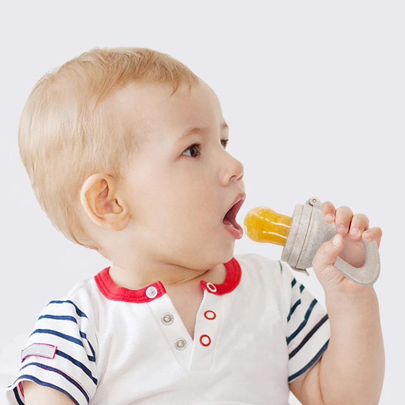 Silicone Fruit Feeder 1 Pcs for Baby with Cover silicone fruit feeder