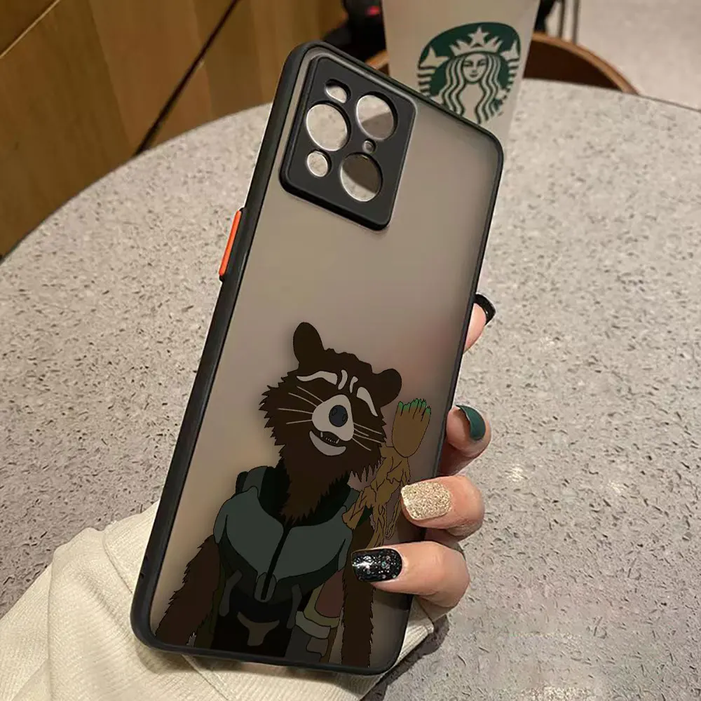 thumbnail image 1 of Funda mate para OPPO Realme 10 9 9I 8 8I 7 7I 6 5 FIND X3 X4 PRO 4G 5G Funda Coque Capa Shell Los vengadores de Marvel héroes sin rostro, 1 of 5