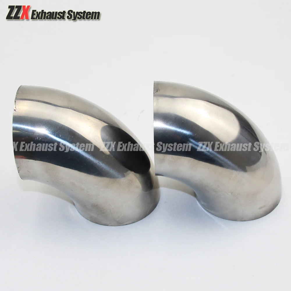 42/54/60/63/70/76/80/89mmx1.5mm Automobile exhaust pipe muffler Stainless Steel Elbow Angle Pipe Reduce Diameter Exhaust Pipe Pipe Fitting Round Pipe Fitting Stainless Steel Pipe