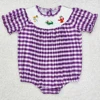Boutique Baby Infant Girls Rompers Lover Rabbit Easter Short Sleeve Rompers Fashion Toddler Girs Onesie Kid Baby Bubble Rompers 5