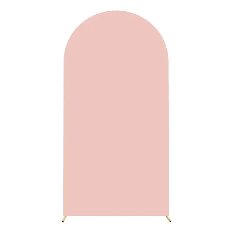 

Wedding Arch Cover Background Pink Arch 2-Sided Fit Solid Color Arch Backdrop Stand Cover Party Balloons Flower Door Decoration