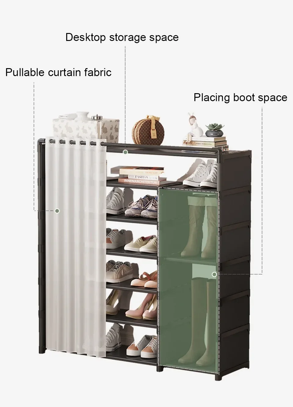 Dustproof Shoe Rack Dustproof High Plastic Organizer Shoe Rack Organizer Cabinet