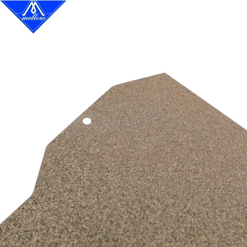 Mellow-double Sided Pei Powder Coated Spring Steel Sheet Folha Texturizada e Lisa Adesivo Magnético para Impressora 3d Vzbot 330 - Imagem 3