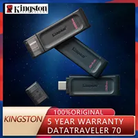 Kingston DataTraveler 70 USB-C Flash Drive, USB 3.2 Gen 1, Portable & Lightweight, DT70/64GB 128GB 256GB 1
