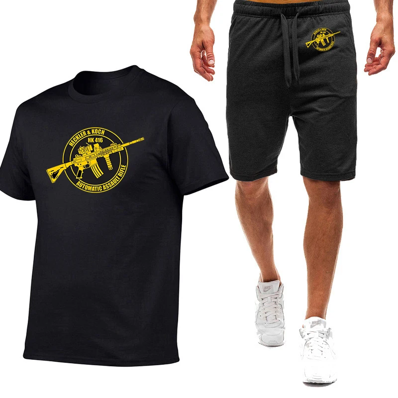 Mens Summer Graphic Tshirt and Pants Set
