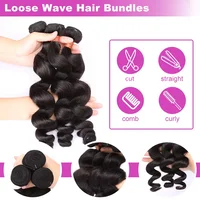 Extensions de cheveux humains bouclés à ondulations profondes, double trame, non traités, brésiliens, 30 38 40 pouces, 1 2 3 4 Tissage 5