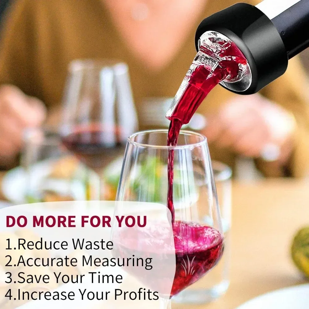 1oz/45ML Portable Quick Shot Spirit Measure Measuring Pourer Drinks Wine Cocktail Dispenser Bar Tools Bottle Spout Stopper