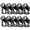 10PCS Outdoor LED Spotlight Waterproof Wall Lamp Narrow Beam Angle LED Floodlight 6W Spot Lamp Long Distance Wall Washer Lamp 1