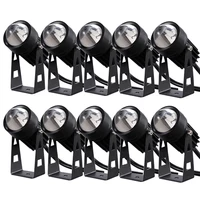 10PCS Outdoor LED Spotlight Waterproof Wall Lamp Narrow Beam Angle LED Floodlight 6W Spot Lamp Long Distance Wall Washer Lamp 1