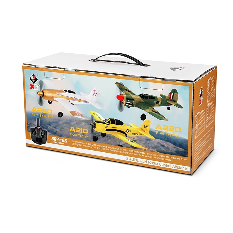 WLtoys A260 Remote Control Plane 4CH Stunt Electric RC Airplane 6G