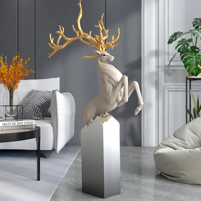 Deer Decorations Living Room | Tv Cabinets Living Room | Deer ...