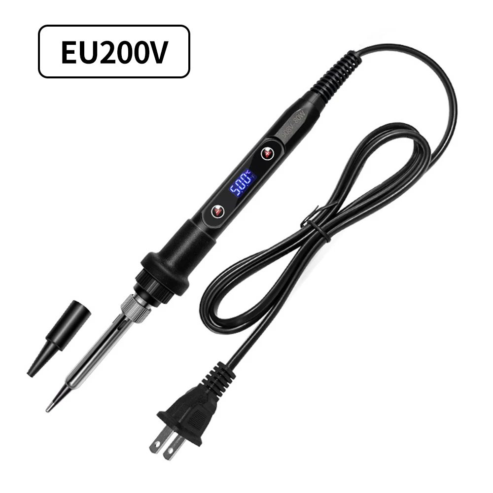 조정 가능한 온도 납땜 인두 80W 220V / 110V LCD 전기 납땜 용접 수리 핸드 툴