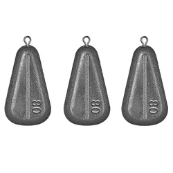 High Quality 10g-100g Flat Heart-Shaped Fish Weight Fishing Sinkers Fishing Tackle Fishing Accessories