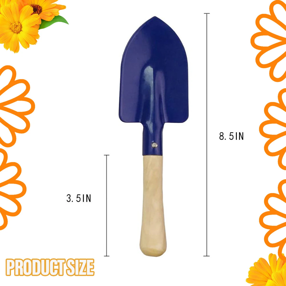 Kids Gardening Tool Sets Mini Metal Trowel with Wooden Handle Shovel Rake Trowel Kit Garden Beach Toy Sand Playing Children Gift