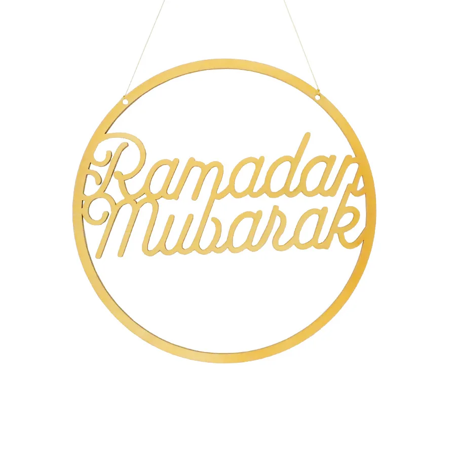 2022 Ramadan Decoration Pendant Muslim Islamic Ramadan Kareem Letters Wall Hanging Decor Star Moon Party Decor Gift Eid Mubarak 