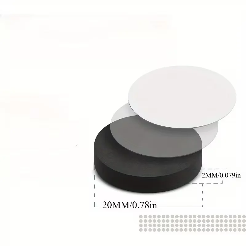 YITAPE 20/50pcs 강력한 자체 접착 자석 점 DIY 냉장고 공예용 접착식 뒷면이 있는 작은 원형 네오디뮴 자석
