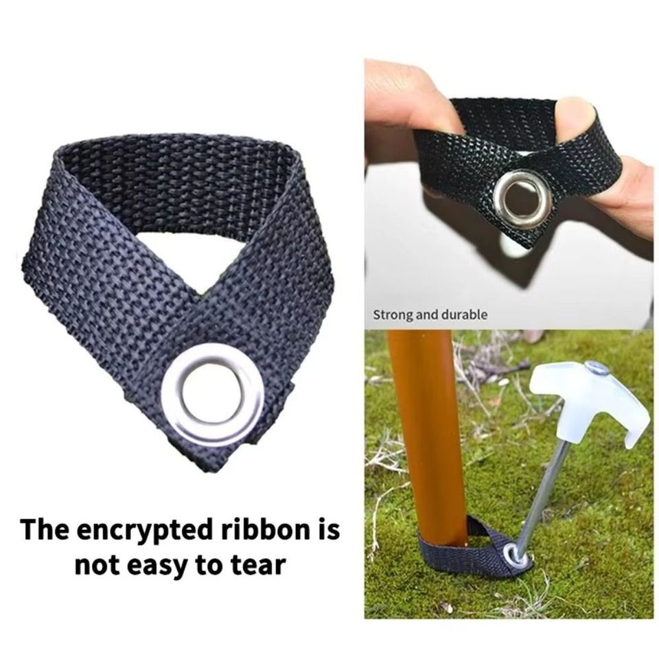 8Pcs Nylon Awning Pole Fixing Buckle Windproof Durable Tent Fixing Buckle Wear-resistant Practical Fishing Pole Holder