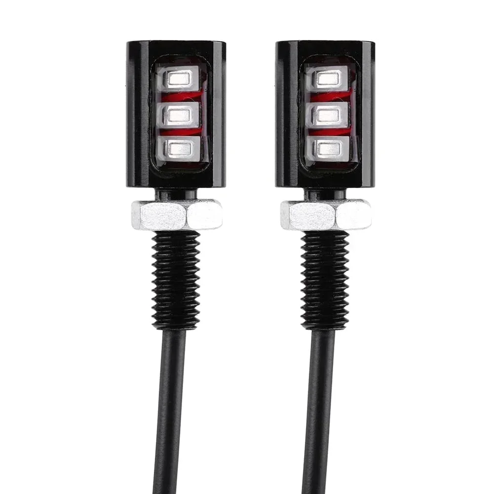 Replacement License Plate Light Lamp Bulbs 3LED Accessories Aluminum Car Yellow/Red/Blue Energy Saving 2pcs