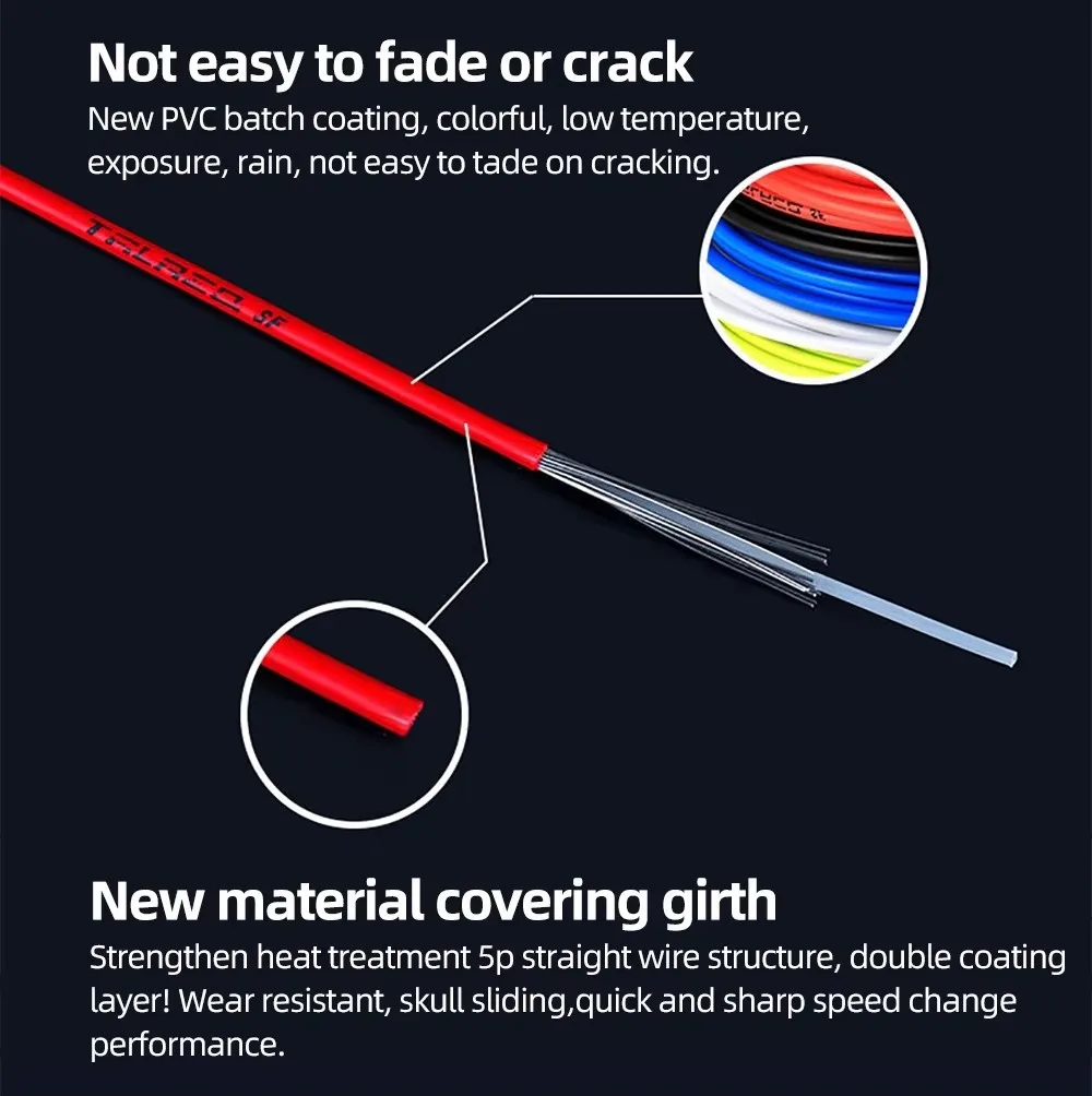 Bicycle Shift Cable Bicycle Shift Cable Bike Shifters Derailleur Wire Road Mountain Bike Brake Cable Tube Lengthen Road MTB Shift Brake Line