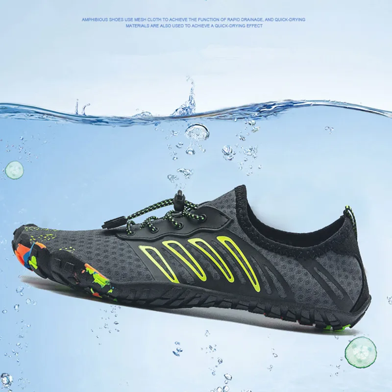 Breathable Beach Seaside Wading Shoes For Men Women Comfortable Non Slip Elastic Quick Dry Barefoot Aqua Shoe Surfing Water Shoe