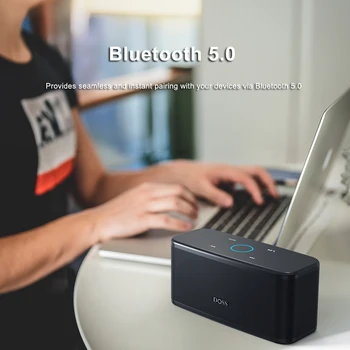 DOSS SoundBox Plus Wireless Bluetooth Speaker Touch Control 16W Stereo Sound Box TWS Music Box 20H Playtime Portable Speakers 2