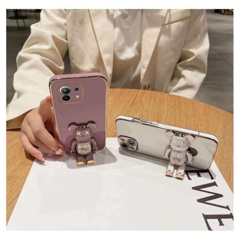 Étui de support de téléphone Quicksand Bear pour Xiaomi Mi 12 Ultra 12T 11T 13 11 Lite Note 10 Pro 8 9 10T 10S_voghion.com