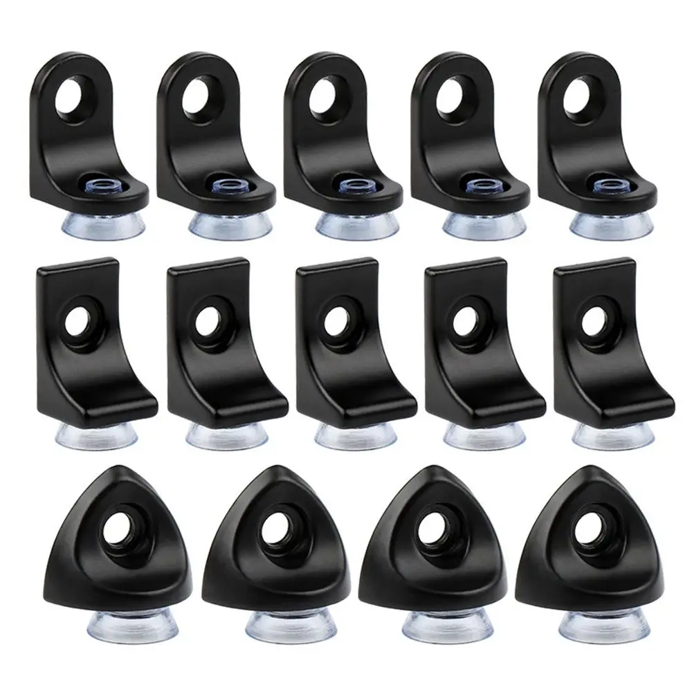 Description Picture 5 of item8PCS Furniture Bracket Suction Cup Glass Shelves Stand Plate Support Shelf Support Stud Cupboard Pegs Pin Cabinet Hold