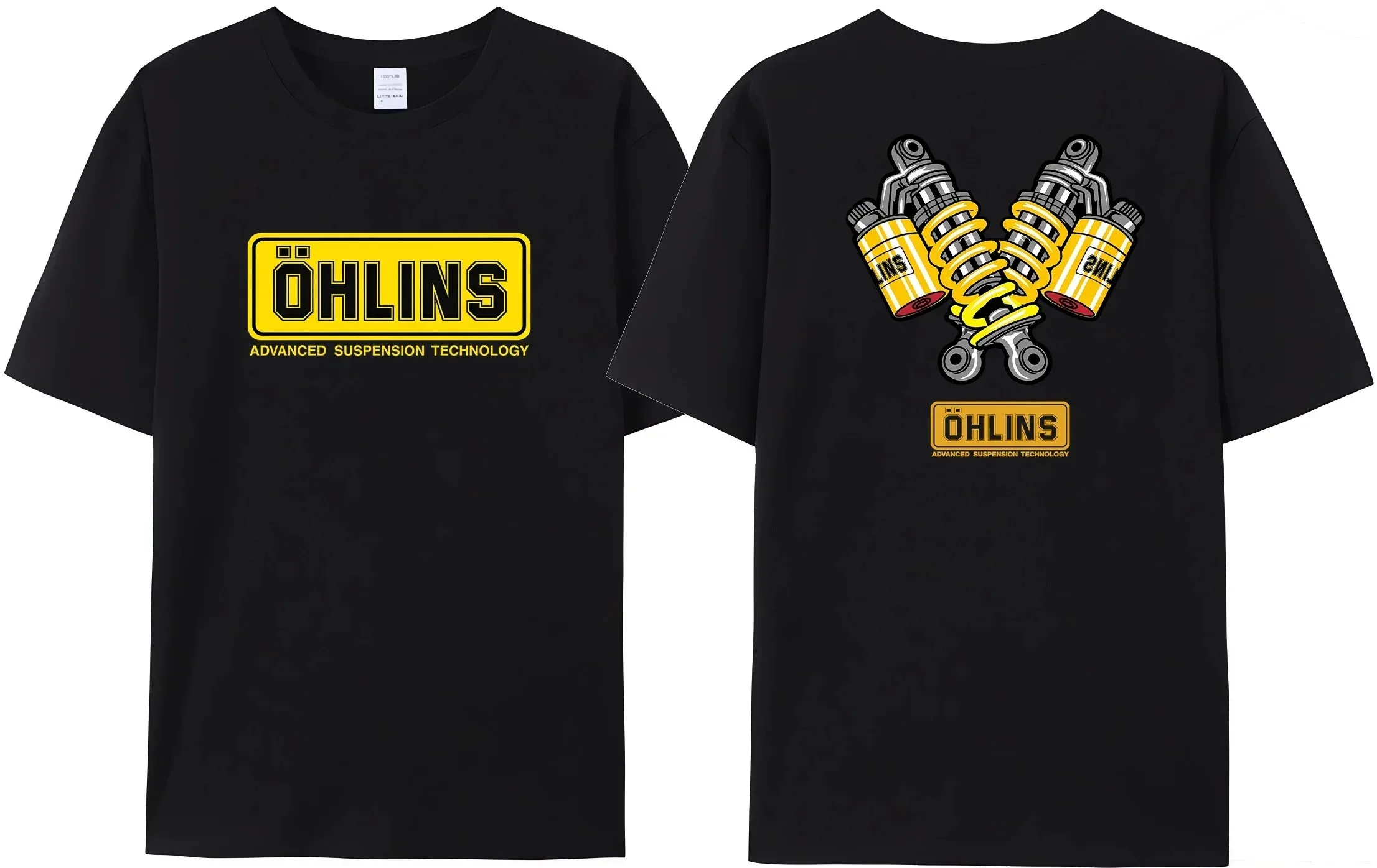 T-Shirt Da Uomo Ohlins Sports Racing T-Shirt Reversibile Shock Ohlins Rxf34 M.2 T-Shirt Da Uomo Stampata Comfort Tee