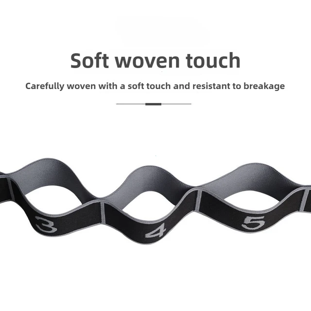 8 Section Style Dance Yoga Stretching Belt Pilates Fitness Tension Digital Elasticity Latin Elastic Stretch Resistance Band 3