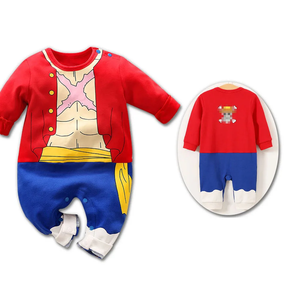 Newborn Halloween Costume Baby Boy Girl Clothes Infant Kids Anime Cosplay Kyuubi Akatsuki Luffy Romper Toddler Jumpsuit 0-18M 6