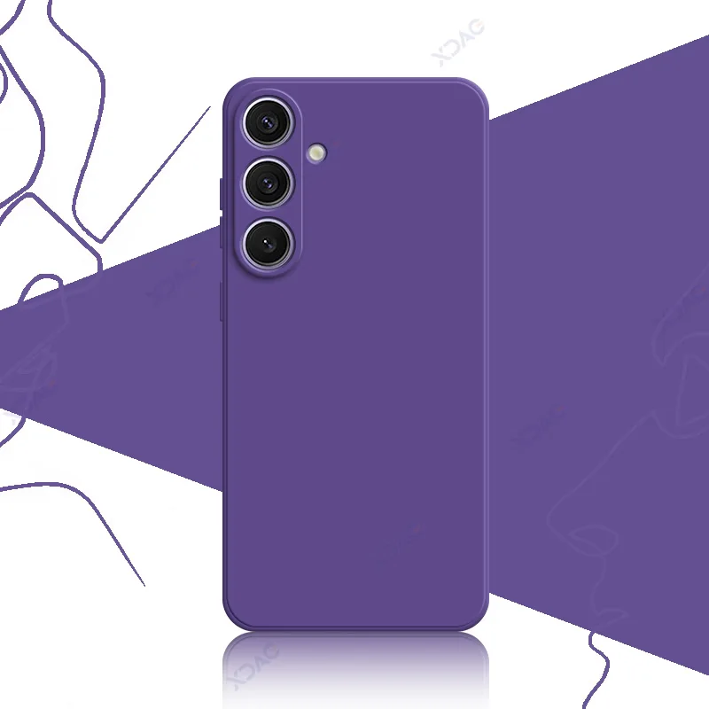 Square Liquid Silicone Phone Case - 360° Soft Protective Anti-Fall Armor Cover