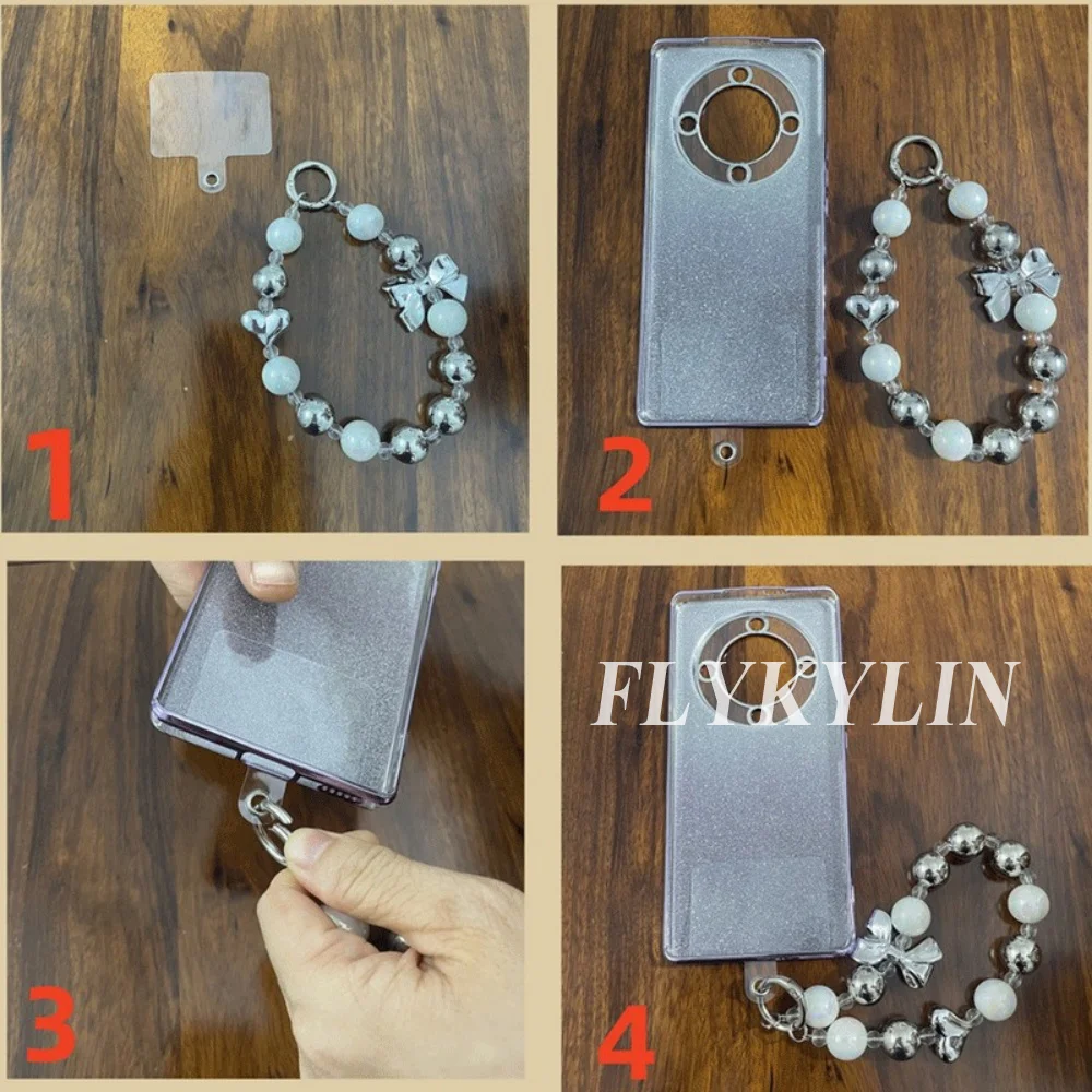 Butterfly Bead Bracelet with Mirror Design and Flash Protection Soft Shell