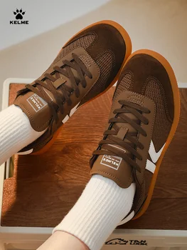 Kelme Scarpe da allenamento tedesche da uomo Scarpe con testa a T traspiranti in mesh Scarpe da tavolo basse casual versatili da donna 1