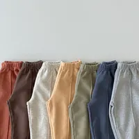 Korea Children Sports Pants Kids Baby Boys Girls Trousers Toddler Pull-On Pant Loose Casual Sport Pants Oversize Jogger Pants 6