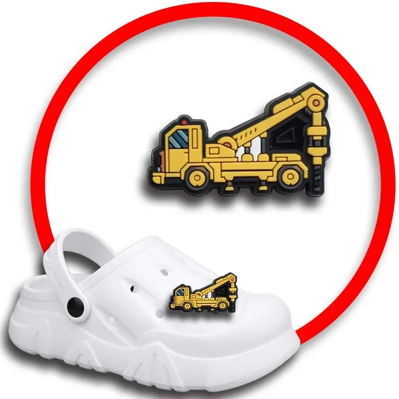 

Комплект булавок для Crocs, шармы, аксессуары для обуви, желтое украшение автомобиля, джинсы, женские сабо, пряжка, Детские сувениры, мужские значки, подарок для мальчика и девочки