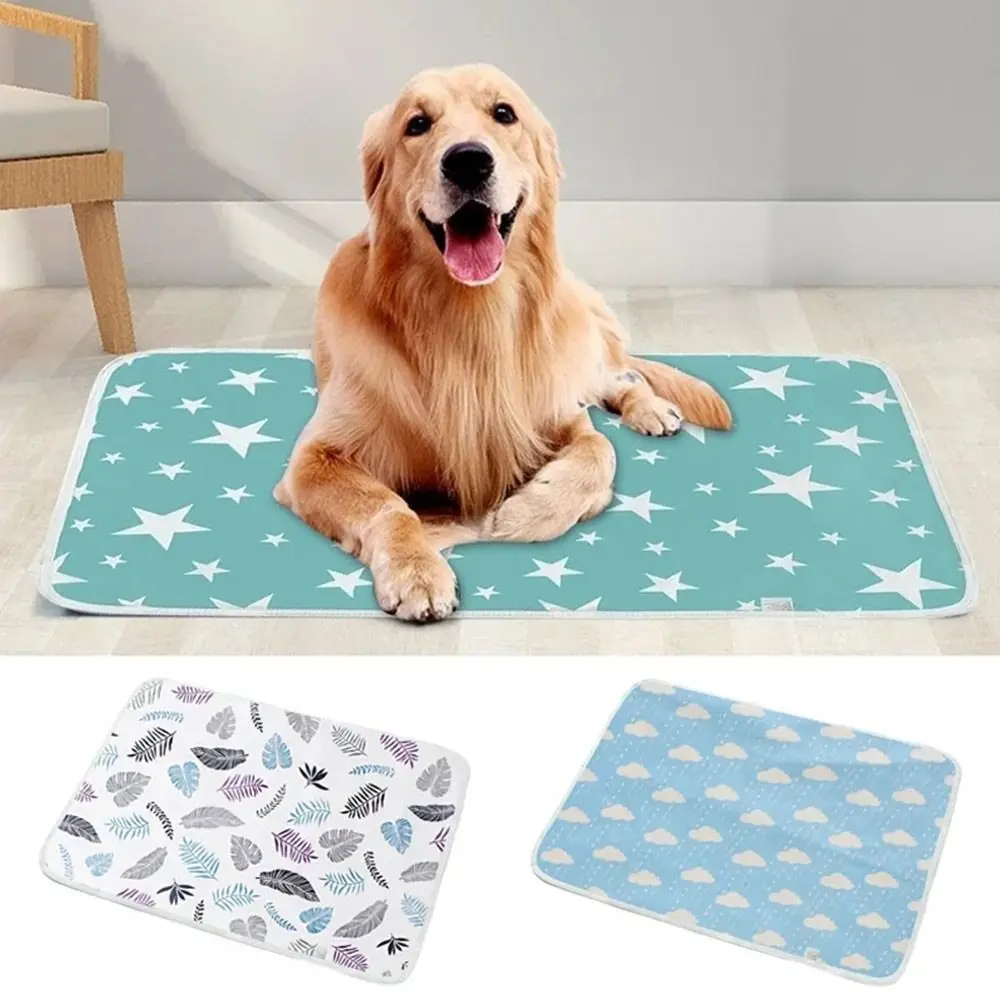 Reusable Ice Silk Dog Diaper Pet Urine Pad Waterproof Pet Cooling Mat Summer Pad Washable Training Mattress Dog Car Seat Cover