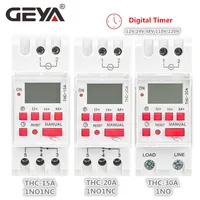 GEYA Weekly Timer Switch Programmable Timer with Battery 7 Days Timer Switch Countdown timer  15A 20A 30A 12V 24V110V 220V 240V 1