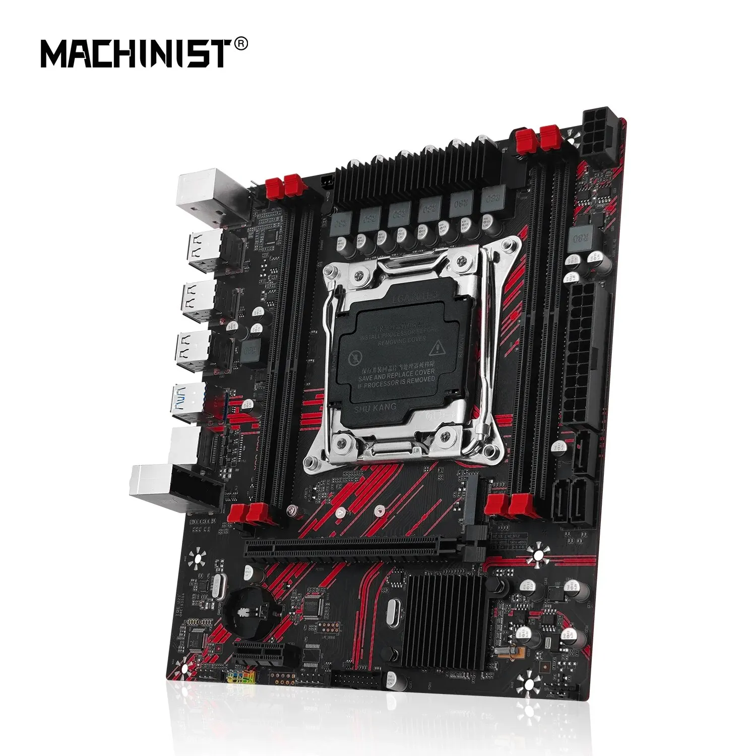 MACHINIST X99 PR8 материнская плата LGA 2011-3 поддерживает двухканальный процессор Intel Xeon DDR3 RAM NVME M.2/SATA 3,0