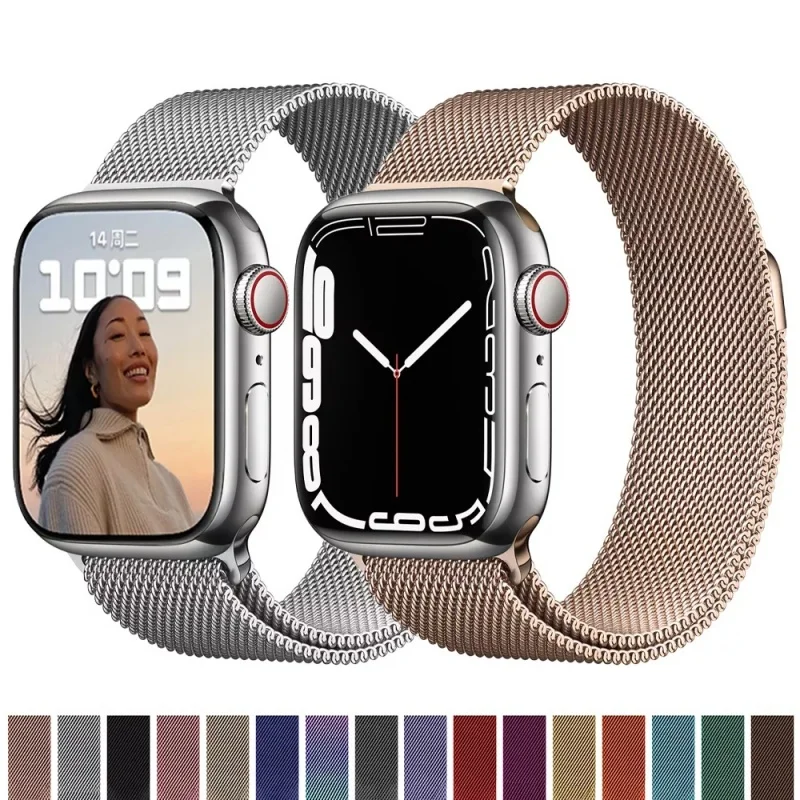 Sleek Milanese Apple Watch Bracelet Strap