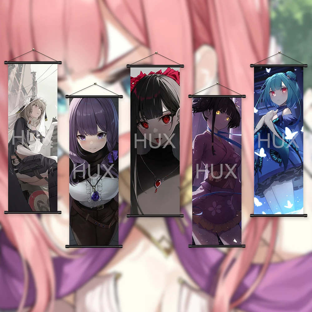 

Japanese Anime Girl Character Aesthetic Poster Cartoon Picture Wall Art Scroll Home Room Background Decorative Hanging Painting