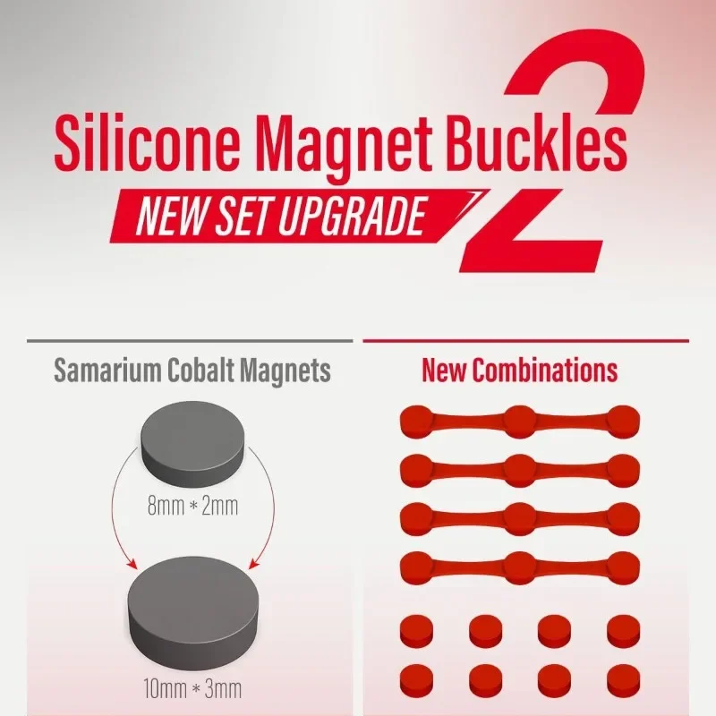 Hot 1Pc Reusable Air Fryer Magnetic Silicone Buckle Non-Scratch Design Fixation Device Oven Liner Removable High Temperature LIJ