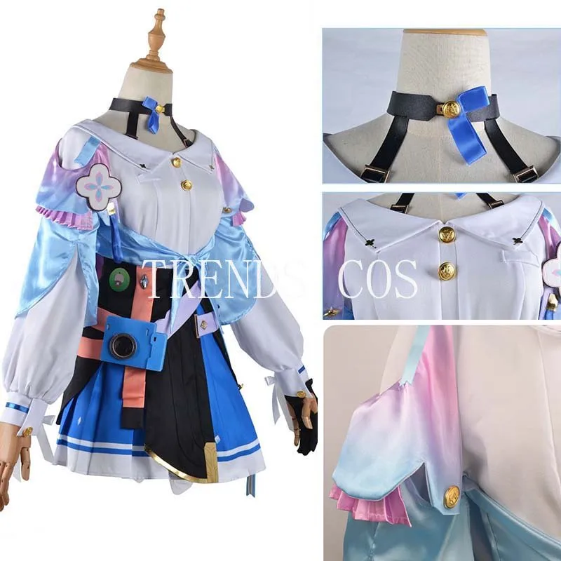 March 7th Cosplay Costume Big Size March 7th Dress Wig Role