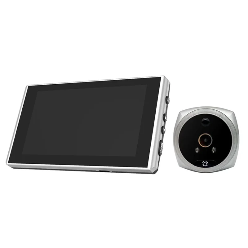 Digital Peephole Door Viewer Câmera 4.5 Polegada Tela Lcd Campainha de Vídeo Ângulo de 145 Graus Visão Noturna Pir Detecção de Movimento