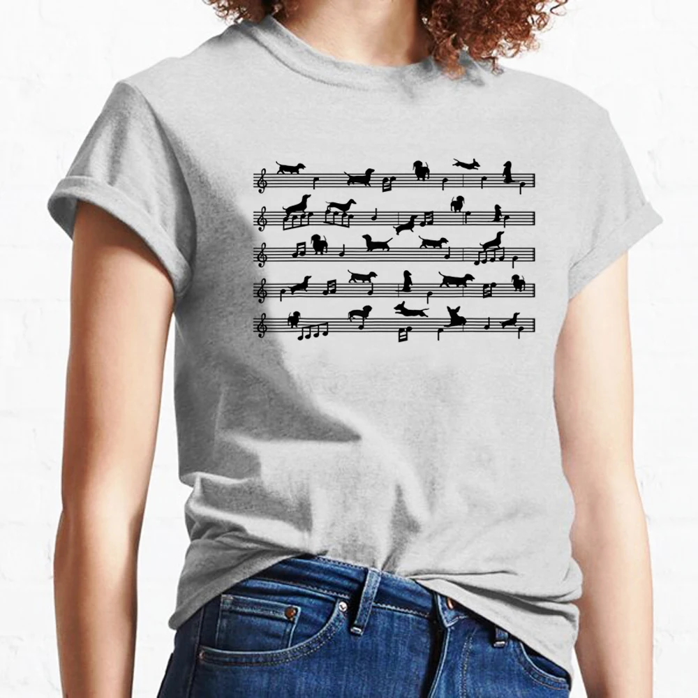 

Dachshund Tee women funny top girl y2k clothing