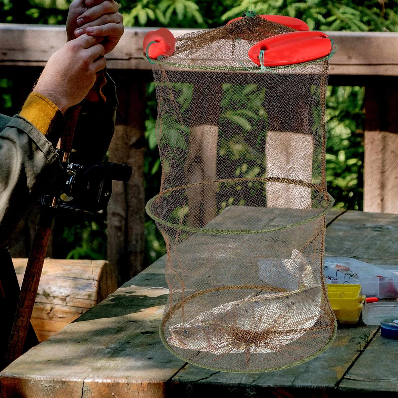 

Crab Fishing Traps Fishing Bait Crab Minnow Crawfish Lobster Shrimp Collapsible Cast Net Fishing Nets Portable Folded