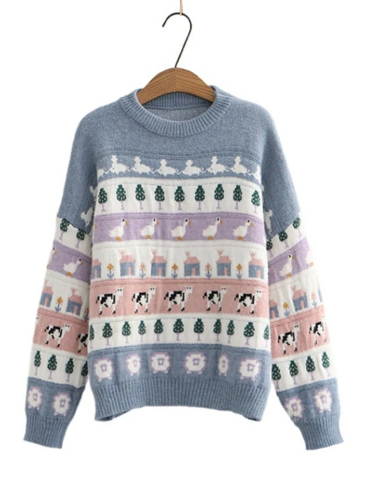 Cute Animal Sweaters Women Kawaii Oversize Sweater Women Women's