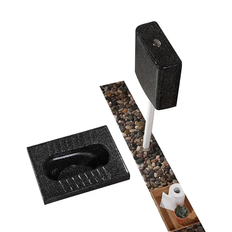 Y Color Ceramic Squatting Pan Concealed Water Tank Set Bathroom Personality Deodorant Potty Chair Toilet