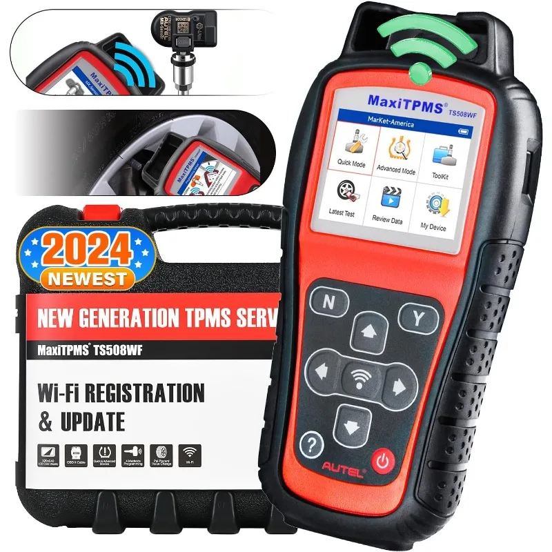 

Autel MaxiTPMS TS508WF TPMS Relearn Tool, 2024 Newest WiFi Upgrade of TS508, TS501, TS408, Activate/Relearn All Sensors